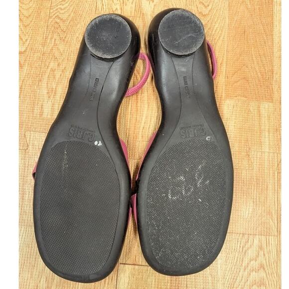 CJBIS Charles Jourdan Shoes Slip on Sandals Heels Bubblegum Pink Womens sz 9 - Picture 5 of 8